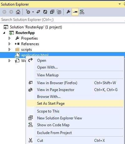 Set Html as start first